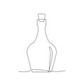 Line Drawing Art Bottle