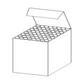 Line Drawing Of Chalk Box -Simple Line Vector
