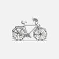 Present in the image emphasizing the bicycle s details and geometric Royalty Free Stock Photo