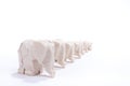 Line of Elephants Royalty Free Stock Photo