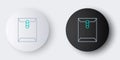 Line Envelope icon isolated on grey background. Received message concept. New, email incoming message, sms. Mail