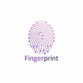 Line Fingerprint artificial intelligence logo