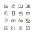 Line flat icon Royalty Free Stock Photo