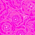 Line Flower Pattern Pink flow