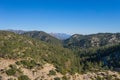 Line of Forested California Mountaintops