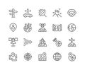 Line Global Navigation Icons