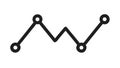 Line Graph Chart Icon for Data Analysis and Trends, vector design Generative AI Royalty Free Stock Photo