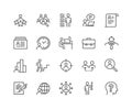 Line Head Hunting Icons