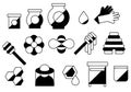 Line honey and beekeeping set isolated icons. Simple beekeeping collection. bee, honey pot, honeycombs. vector illustration