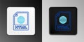 Line HTML file document. Download html button icon isolated on grey background. HTML file symbol. Markup language symbol