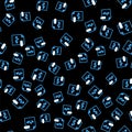 Line HTML file document. Download html button icon isolated seamless pattern on black background. HTML file symbol