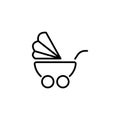 Line icon. Baby carriage