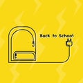 Line icon Back to School Royalty Free Stock Photo