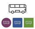 Line icon of bus