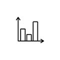 Line icon. Business graph Royalty Free Stock Photo