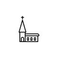 Line icon. Church, temple