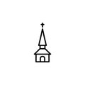 Line icon. Church, temple