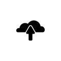 Line icon. Cloud upload, download Royalty Free Stock Photo