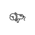 Line icon. Electric angle grinder Royalty Free Stock Photo