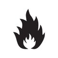 Line icon fire