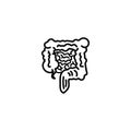 line icon. Intestines symbol sign