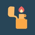 Line icon lighter. Flat vector illustration.