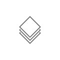 line icon logo contruction