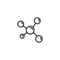 Line icon. Molecule symbol