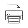 Line icon printer