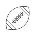 Line icon rugby ball