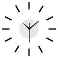 Line icon wall clock face