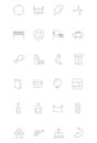 Line icons 17 Royalty Free Stock Photo