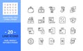 Line icons about payment methods. Pixel perfect 64x64 and editable stroke