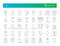 Line icons set. Bar pack. Royalty Free Stock Photo