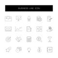 Line icons set. Business pack.