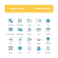 Line icons set. E-commerce 3 Royalty Free Stock Photo