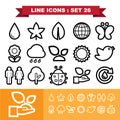 Line icons set 26 Royalty Free Stock Photo