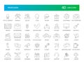 Line icons set. Proffesion pack. Royalty Free Stock Photo