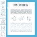 Website Banner and Landing Page of Case History. Royalty Free Stock Photo