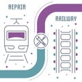 Website Banner and Landing Page of Repair Railway.