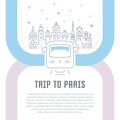 Website Banner and Landing Page of Trip to Paris.