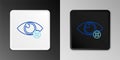 Line Invisible or hide icon isolated on grey background. Colorful outline concept. Vector