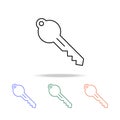line key icon. Elements of real estate in multi colored icons. Premium quality graphic design icon. Simple icon for websites, web Royalty Free Stock Photo