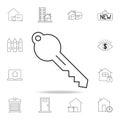 line key Icon. Set of sale real estate element icons. Premium quality graphic design. Signs, outline symbols collection icon for w Royalty Free Stock Photo