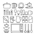 Line kitchen icons