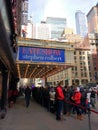 Line for The Late Show With Stephen Colbert, Ed Sullivan Theater, CBS Studio 50, NYC, USA