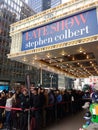 Line for The Late Show With Stephen Colbert, Ed Sullivan Theater, CBS Studio 50, NYC, USA