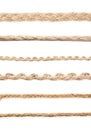 Line of a linen rope string Royalty Free Stock Photo