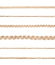 Line of a linen rope string Royalty Free Stock Photo