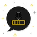 Line Loading icon isolated on white background. Download in progress. Progress bar icon. Colorful outline concept
